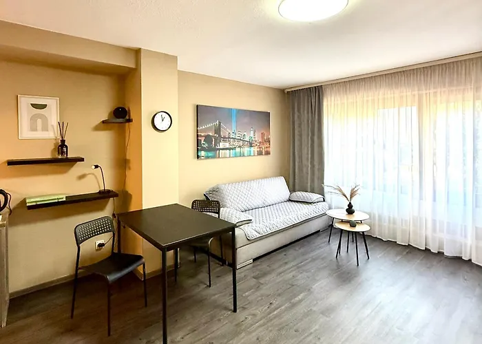 2-modernes 1-raum In Wiesbaden,ruhig Und Mit Terrasse 아파트